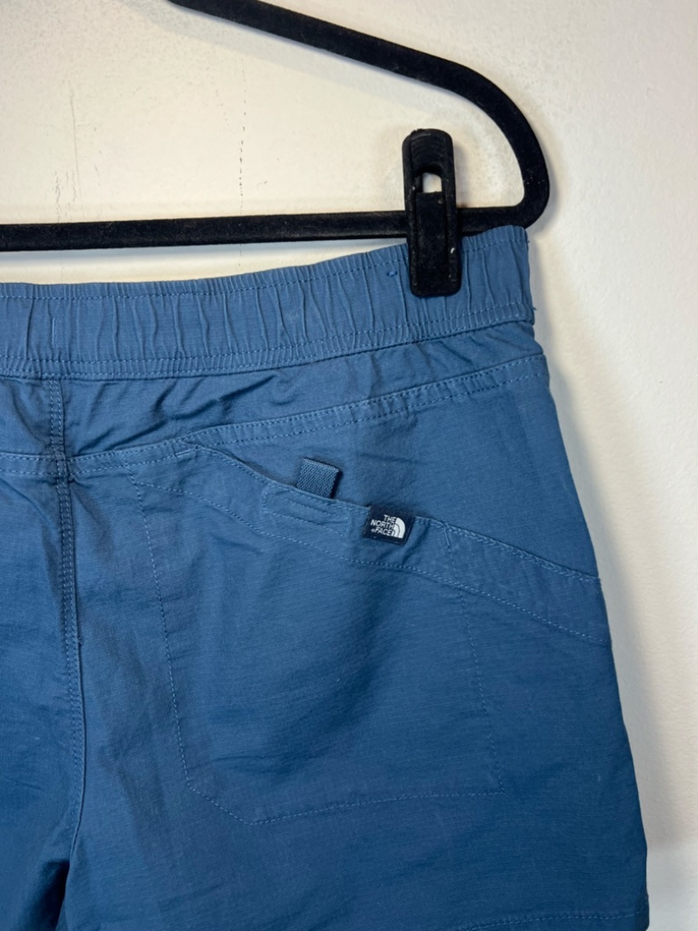 The North Face Ridgeside Pull On Shorts Teal Pockets Ripstop Outdoor Trail Large - Picture 9 of 12
